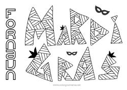 Gratis fargelegging Karneval Fettisdagen