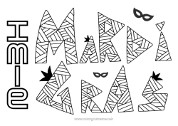 Kolorowanka za darmo Karnawał Tłusty wtorek