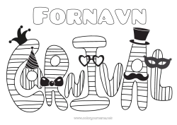 Gratis farvelægning Kostume Carnival Fastelavn