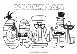 Gratis tekening Vermomming Carnaval Vastenavond