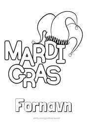 Gratis tegning Karneval Fettisdagen Jokeren