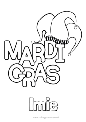 Rysunek za darmo Karnawał Tłusty wtorek Joker