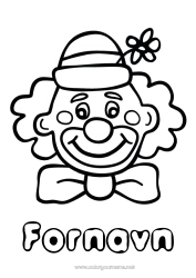 Gratis tegning Kostyme Klovn Karneval Fettisdagen Sirkus