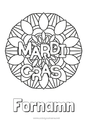 Gratis färgläggning Karneval Fettisdagen