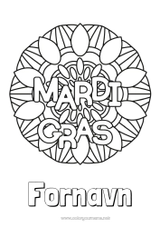 Gratis fargelegging Karneval Fettisdagen