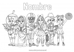 Dibujo libre Disfraz Niño Carnaval Martes de Carnaval