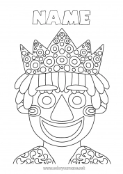 Free drawing Fancy dress Mask Carnival Shrove Tuesday King