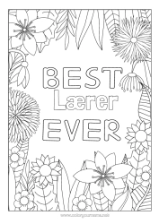 Gratis fargelegging Blomster Mamma Bestemor Søster