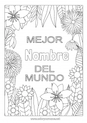 Dibujo libre Flores Mamá Abuela Hermana