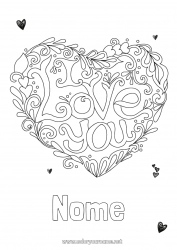 Disegno gratuito Cuore Ti amo San Valentino 