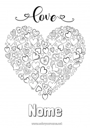 Disegno gratuito Cuore Ti amo San Valentino 