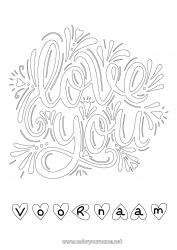 Gratis tekening Ik hou van jou 