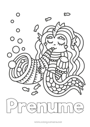 Desen liber de colorat Mare Sirena Muzică Poveste cu zâne Sărbătoarea muzicii