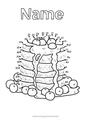 Free drawing Children's activities Connect the dots Candlemas, Shrove Tuesday, Pancake day Pancakes Carnival Shrove Tuesday