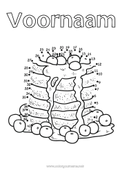 Gratis tekening Activiteiten voor Kinderen Van punt naar punt Candlemas Pannenkoeken Carnaval Vastenavond