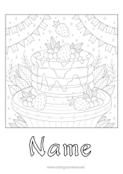 Free colouring Candlemas Pancakes Carnival Maple