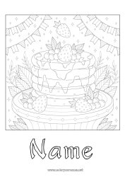 Free coloring Candlemas, Shrove Tuesday, Pancake day Pancakes Carnival Maple