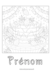 Coloriage gratuit Chandeleur Crêpes Carnaval érable