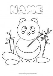 Free coloring Animal Panda Other animals of the world