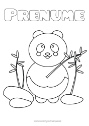 Desen liber de colorat Animal Panda Alte animale din lume