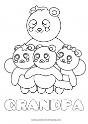 Child coloring page Animal Panda Other animals of the world