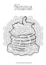 Free coloring Candlemas, Shrove Tuesday, Pancake day Pancakes Carnival Shrove Tuesday