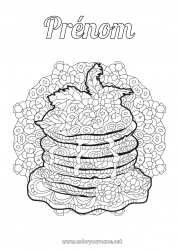 Dessin gratuit Chandeleur Crêpes Carnaval Mardi gras