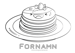 Gratis teckning Kyndelsmässan Pannkakor Karneval Fettisdagen
