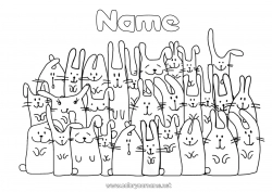 Free drawing Bunny 2023 Animal Forest animals