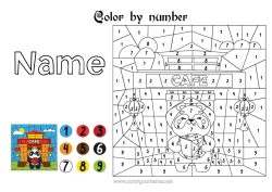Free colouring Magic colouring books Children's activities Animal Panda Other animals of the world