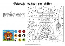 Dessin gratuit Coloriages magiques Activités enfants Animal Panda Autres animaux du monde