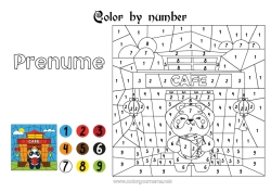Pagină de colorat gratuită Desene magice de colorat Activități pentru copii Animal Panda Alte animale din lume
