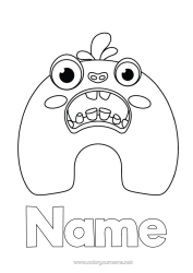 Free colouring Children's activities Alphabet