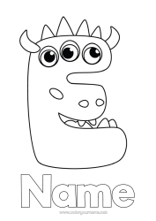 Free colouring Children's activities Alphabet