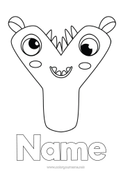Free colouring Children's activities Alphabet