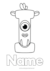 Free colouring Children's activities Alphabet