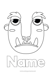 Free colouring Children's activities Alphabet