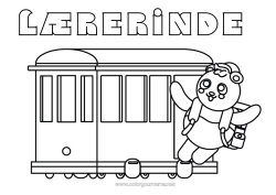 Farvelægningssiden for børn Køretøjer Dyr Tog Panda Nem farvelægning Andre dyr i verden Jordbaserede offentlig transport