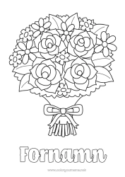 Gratis färgläggning Blommor