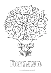 Gratis fargelegging Blomster