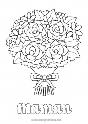 Coloriage enfant Fleurs