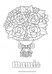 Coloriage enfant Fleurs