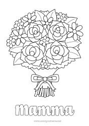 Färgläggningssida för barn Blommor