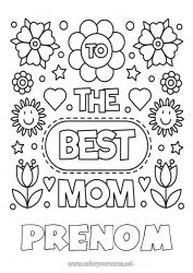 Coloriage gratuit Maman Je t'aime