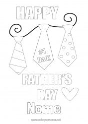 Colorazione gratuita Papà Buona festa