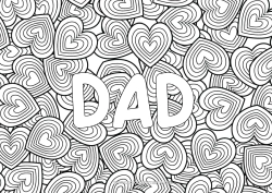 Free colouring Heart I love you. Valentine's Day Decorated name