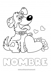 Dibujo libre Corazón Perro Te amo Animales Perros y gatos