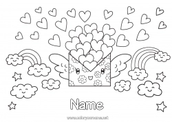 Free drawing Rainbow Envelope