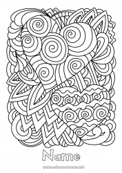 Free coloring Heart Mandala I love you Big heart