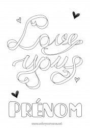 Dessin gratuit Je t'aime 